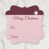 Mooie Kerstman Bedankjes Labels (Achterkant)