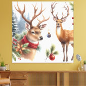 Mooie kerstman canvas afdruk (Insitu (Woonkamer))