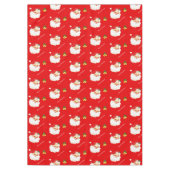 Mooie kerstman en rode cellen tafelkleed (Voorkant)
