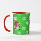 Mooie Kerstman Kerst Sneeuwman Mok (Links)