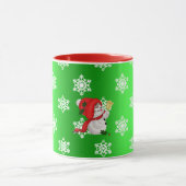 Mooie Kerstman Kerst Sneeuwman Mok (Midden)