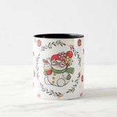 Mooie Kerstman Mok met Krans  (Center)