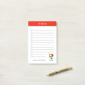 Mooie Kerstman To Do List Post-it Notities Post-it® Notes (Op bureau)