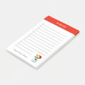 Mooie Kerstman To Do List Post-it Notities Post-it® Notes (Schuin)