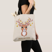 Mooie kerstman tote bag (Dichtbij)