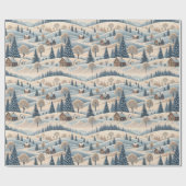 Mooie Kerstmis Cadeaupapier (Vlak)