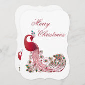 Mooie kerstmis feestdagenkaart (Voorkant / Achterkant)