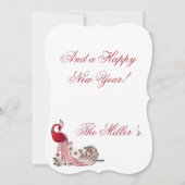 Mooie kerstmis feestdagenkaart (Achterkant)