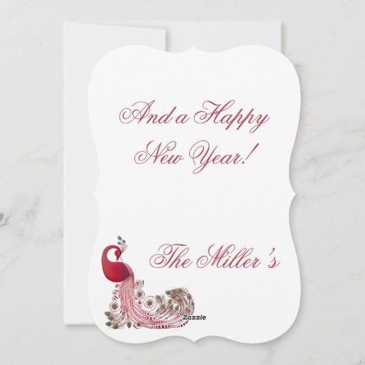 Mooie kerstmis feestdagenkaart (Achterkant)