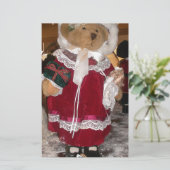 Mooie Kerstmis met liefde heeft een mooie dag en Briefpapier (Staand voorkant)