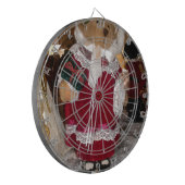 Mooie Kerstmis met liefde heeft een mooie dag en Dartbord (Voorkant Links)