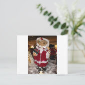 Mooie Kerstmis met liefde heeft een mooie dag en Feestdagenkaart (Staand voorkant)