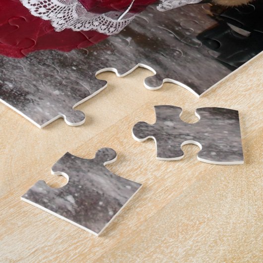 Mooie Kerstmis met liefde heeft een mooie dag en Legpuzzel (Zijkant)