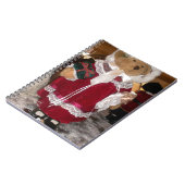 Mooie Kerstmis met liefde heeft een mooie dag en Notitieboek (Linkerzijde)