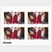 Mooie Kerstmis met liefde heeft een mooie dag en Rechthoekige Sticker (Vel)