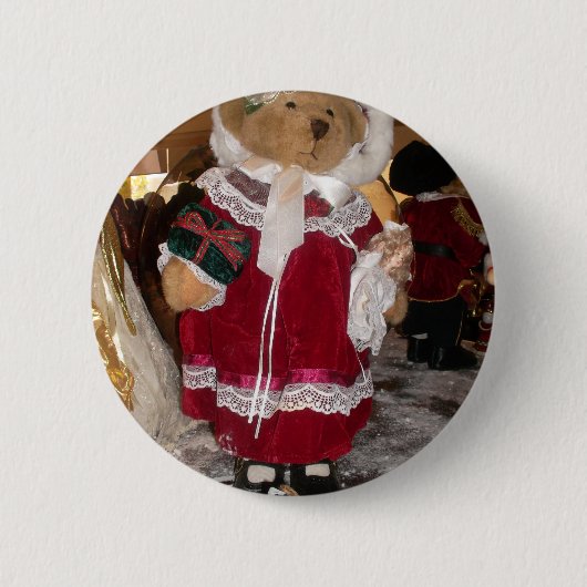 Mooie Kerstmis met liefde heeft een mooie dag en Ronde Button 5,7 Cm (Voorkant)
