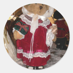 Mooie Kerstmis met liefde heeft een mooie dag en Ronde Sticker