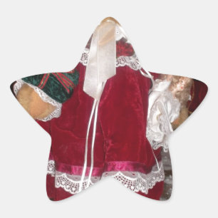 Mooie Kerstmis met liefde heeft een mooie dag en Ster Sticker