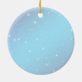 Mooie Kerstmis Noorse boskat Holly Keramisch Ornament (Achterkant)