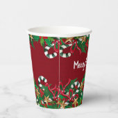 Mooie Kerstmis Papieren Bekers (Rechts)