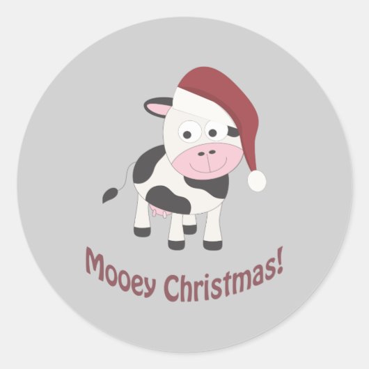 Mooie Kerstmis! Ronde Sticker (Voorkant)