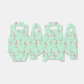 Mooie Kerstmis roze flamingo patroon Bedankdoosjes (Uitgevouwen)
