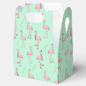 Mooie Kerstmis roze flamingo patroon Bedankdoosjes (Geopend)