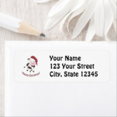 Mooie Kerstmis! Santa Koe Etiket (Insitu)