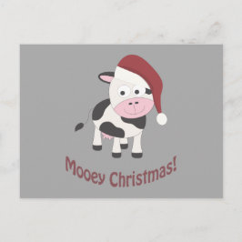 Mooie Kerstmis! Santa Koe Feestdagenkaart