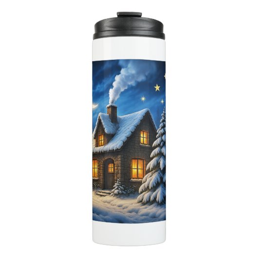 Mooie Kerstmis Thermosbeker (Voorkant)