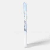 Mooie Kerstmisvrouw over Wintersneeuw Case-Mate iPhone Case (Achterkant / Links)