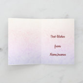 Mooie kerstmooie woorden kaart (Binnen)