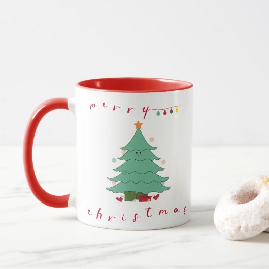 Mooie Kerstmuts Mok (Met donut)