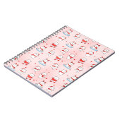 Mooie kerstnotitieboek met ijsbeer notitieboek (Linkerzijde)