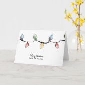 Mooie kerstontwerpkaart voor Waterverf Kaart (Gele Bloem)