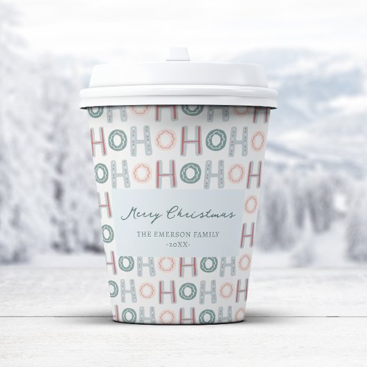 Mooie kerstpapieren beker