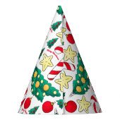 Mooie Kerstpatroon Feesthoed Feesthoedjes (Achterkant)