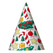 Mooie Kerstpatroon Feesthoed Feesthoedjes (Voorkant)