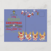 Mooie kerstrendierster briefkaart (Achterkant)