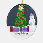 Mooie Kerstscène Keramisch Ornament (Links)
