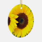 Mooie kerstsierbloem keramisch ornament (Rechts)