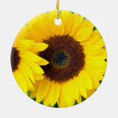 Mooie kerstsierbloem keramisch ornament (Achterkant)