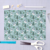 Mooie Kerstsneeuwmannenpatroon Tissuepapier (Craft)