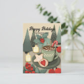 Mooie Kerstsnoepjes  Feestdagenkaart (Staand voorkant)