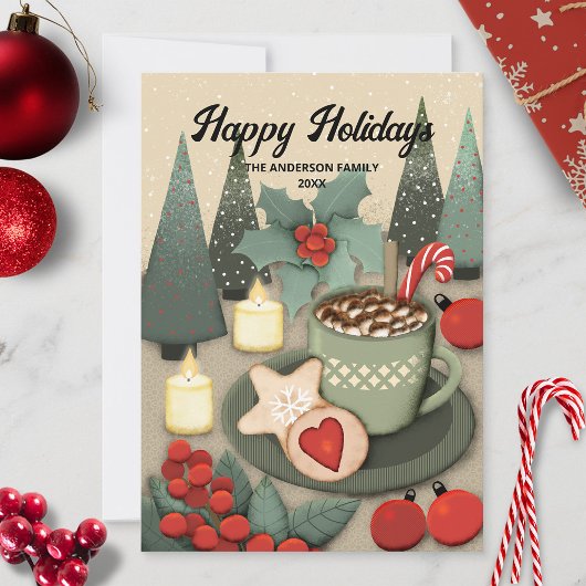 Mooie Kerstsnoepjes Feestdagenkaart