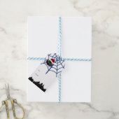 Mooie Kerstspin Gepersonaliseerde Gift Tag Cadeaulabel (Met Touw)