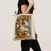 Mooie kerststal tote bag (Dichtbij)