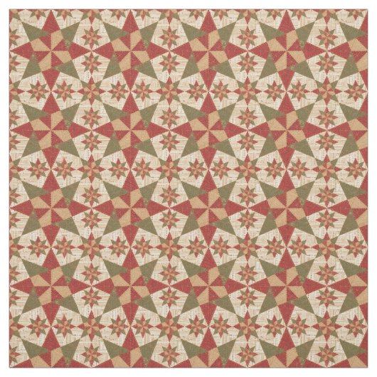 Mooie Kerstster Stof (Swatch)