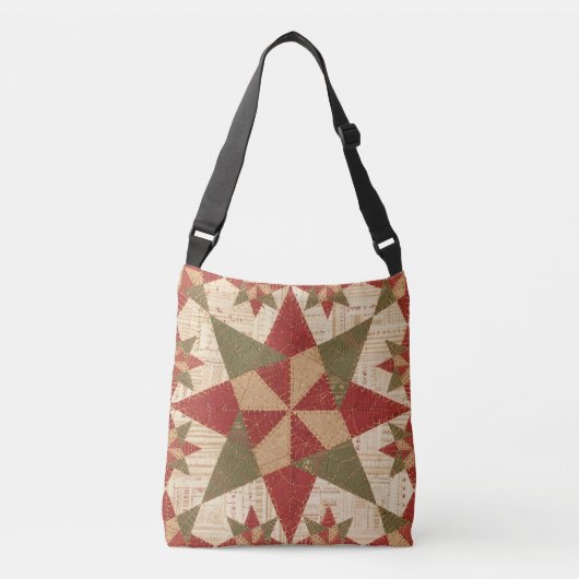 Mooie Kerststerdeken Crossbody Tas (Voorkant)