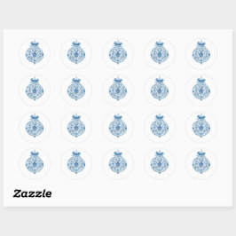 Mooie kerststickers ronde sticker